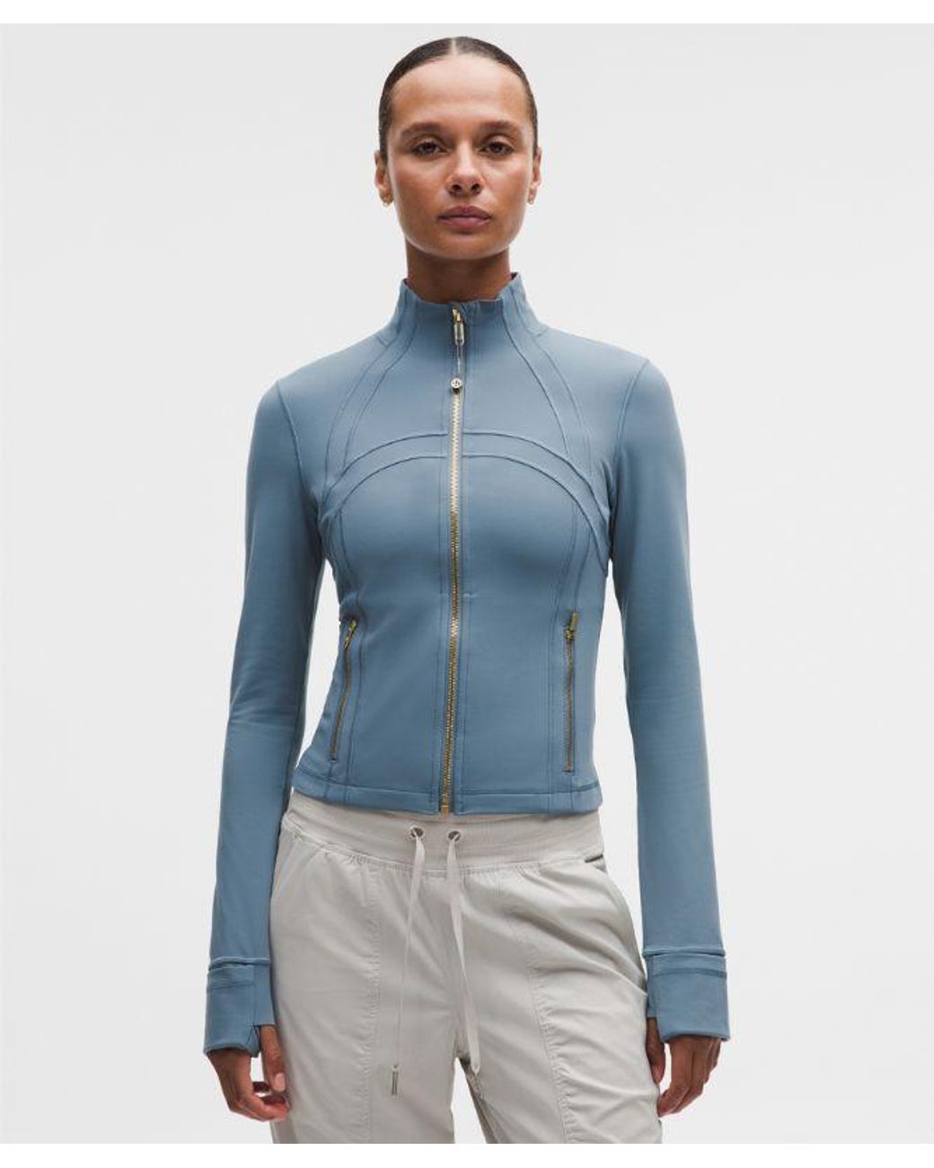 lululemon athletica Blue – Define Cropped Jacket Nulu – – Size 8