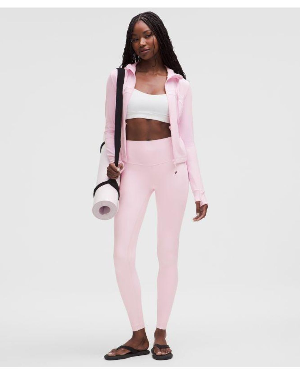 lululemon athletica Pink – Define Cropped Hooded Jacket Nulu – – Size 10