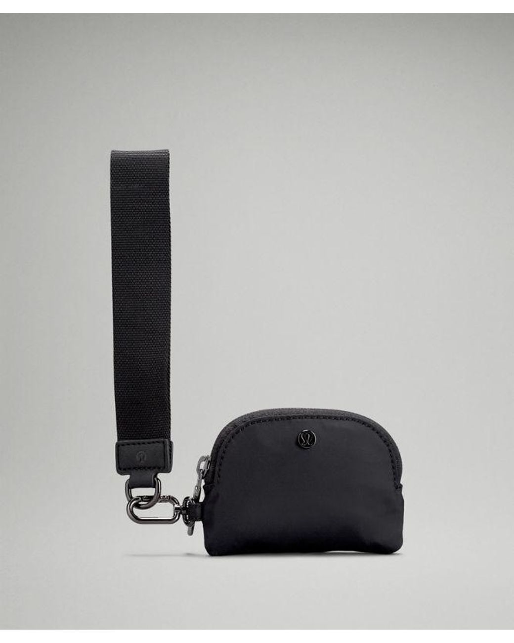 lululemon athletica Gray Dual Pouch Wristlet Bag - Color Black