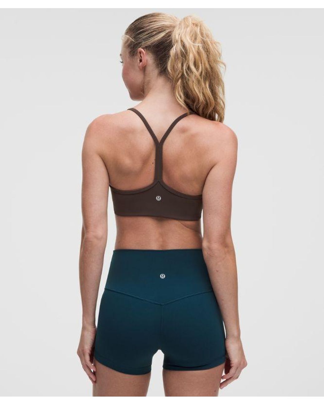 lululemon athletica Blue – Flow Y Sports Bra Light Support, A/B Cup Design – – Size Large