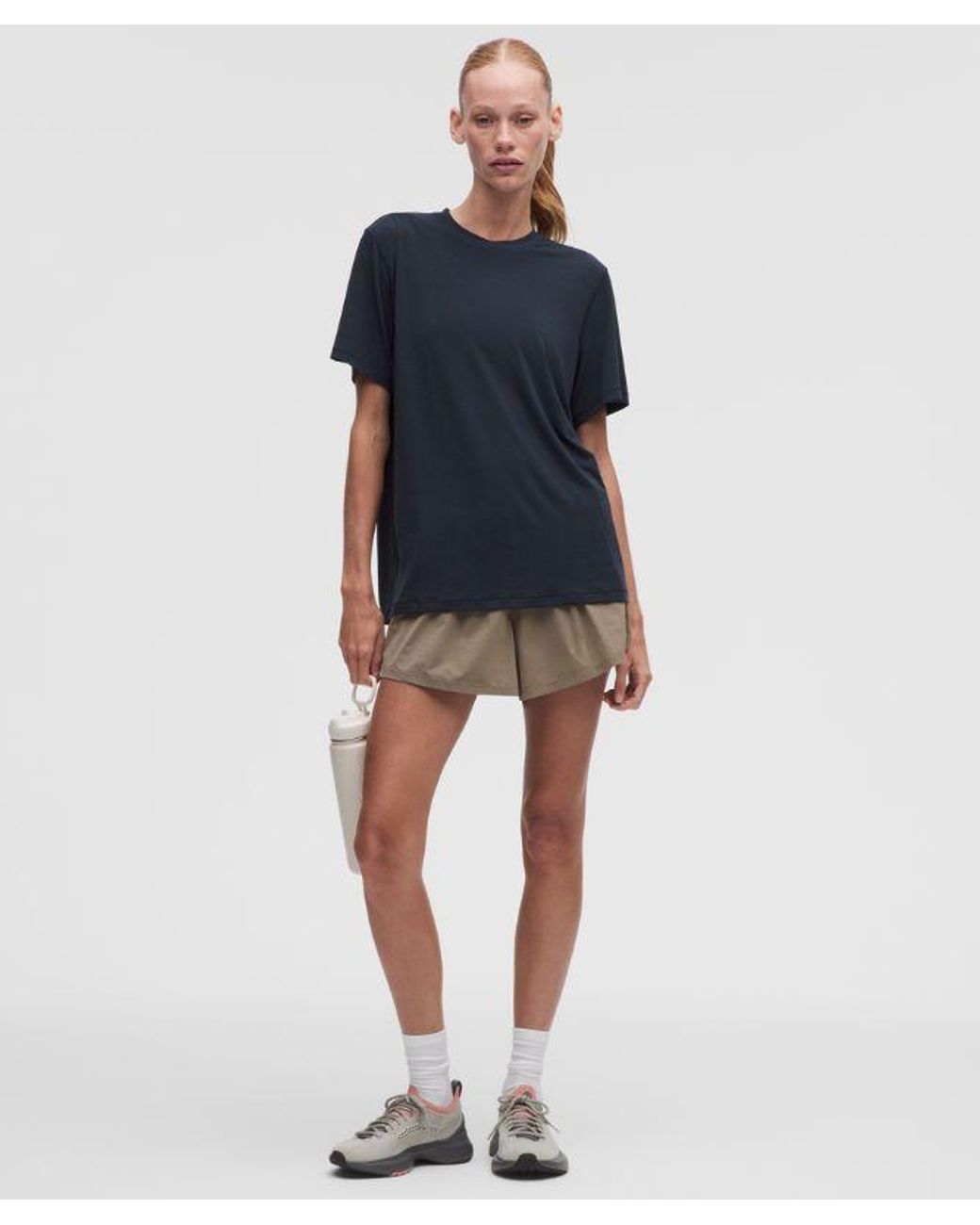 lululemon athletica Blue – Jersey Training Short-Sleeve Shirt – – Size 4