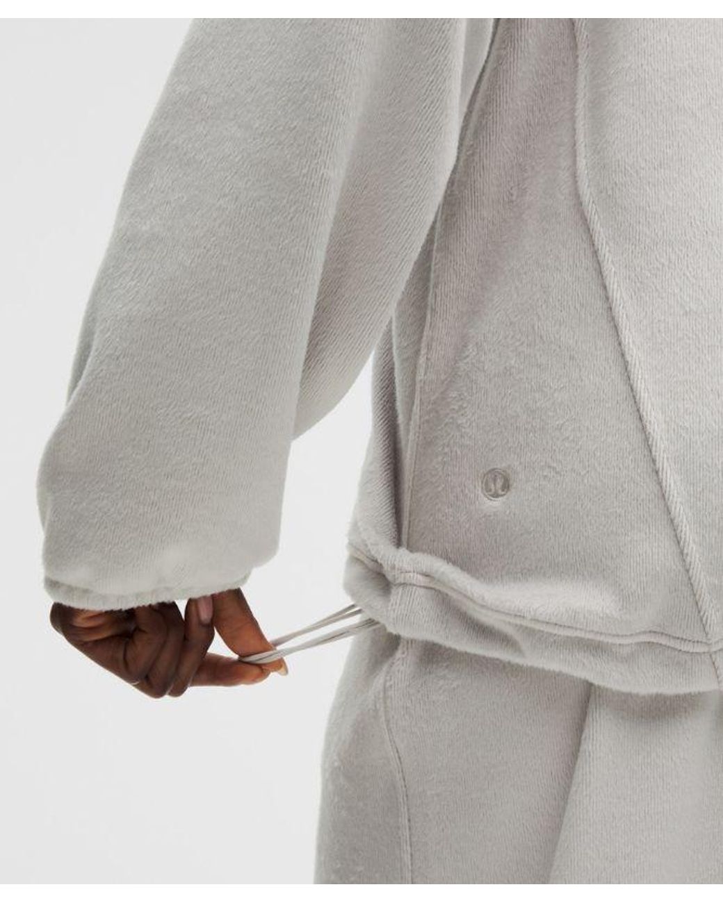 lululemon athletica Gray – Plush Velour Oversized Hoodie – – Size Medium