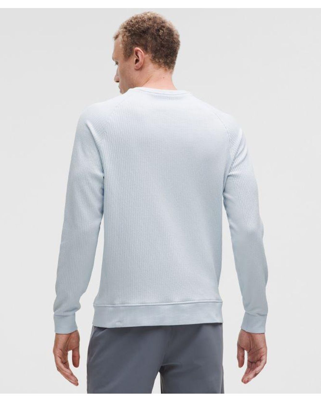 lululemon athletica Blue – Engineered Warmth Long-Sleeve Crew Sweatshirt – – for men