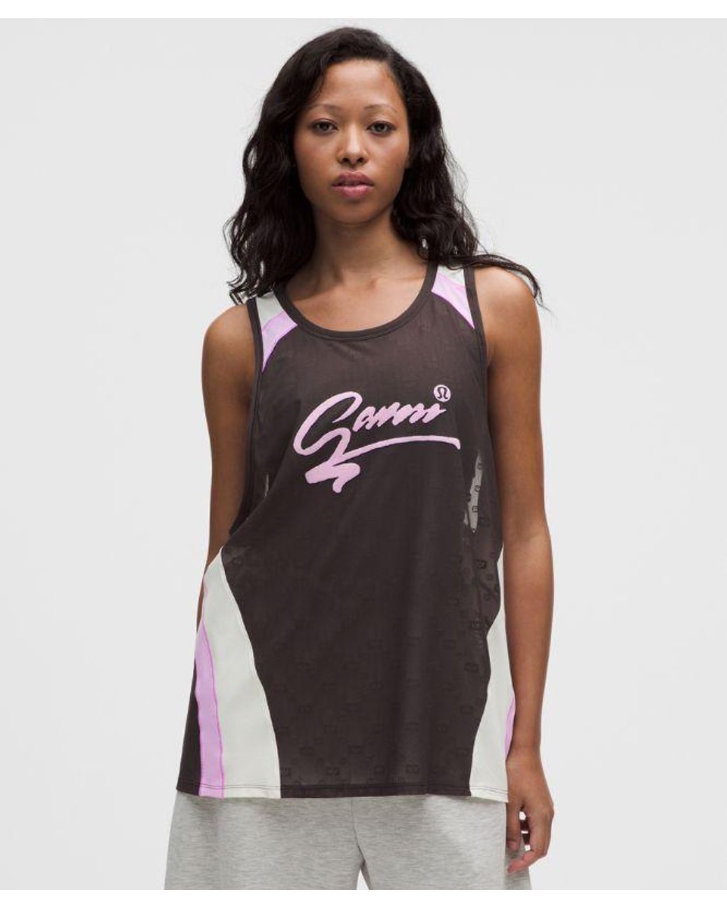 lululemon athletica White – Ganni X Jacquard Tank Top – – Size Medium