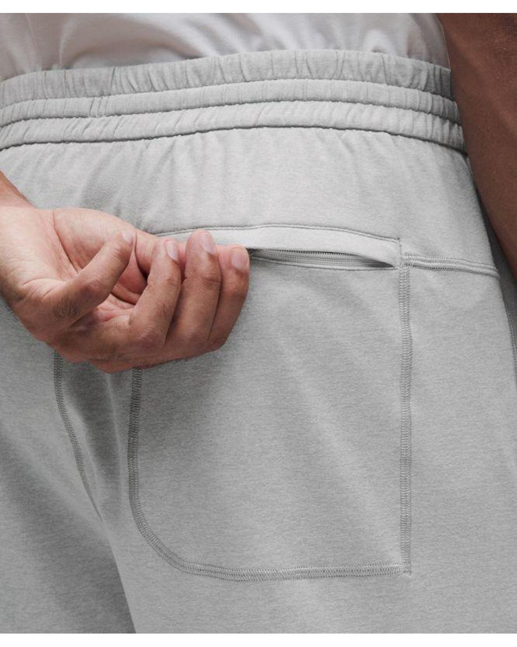 lululemon athletica Gray Soft Jersey Short 5" for men