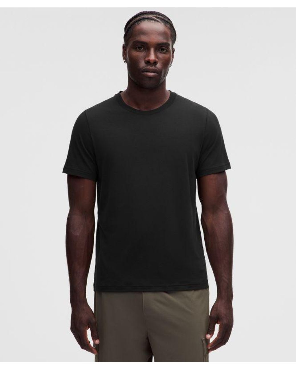 lululemon athletica Black Everyday Cotton-Blend Classic T-Shirt for men