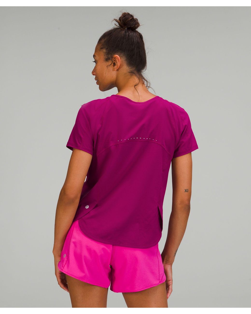 lululemon athletica Lightweight Stretch Running Short Sleeve Shirt in  Purple