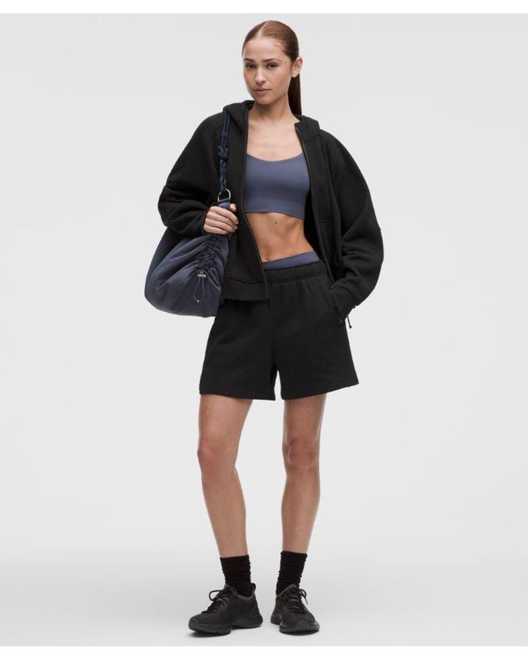 lululemon athletica Black Scuba Evolve Oversized Short 5"