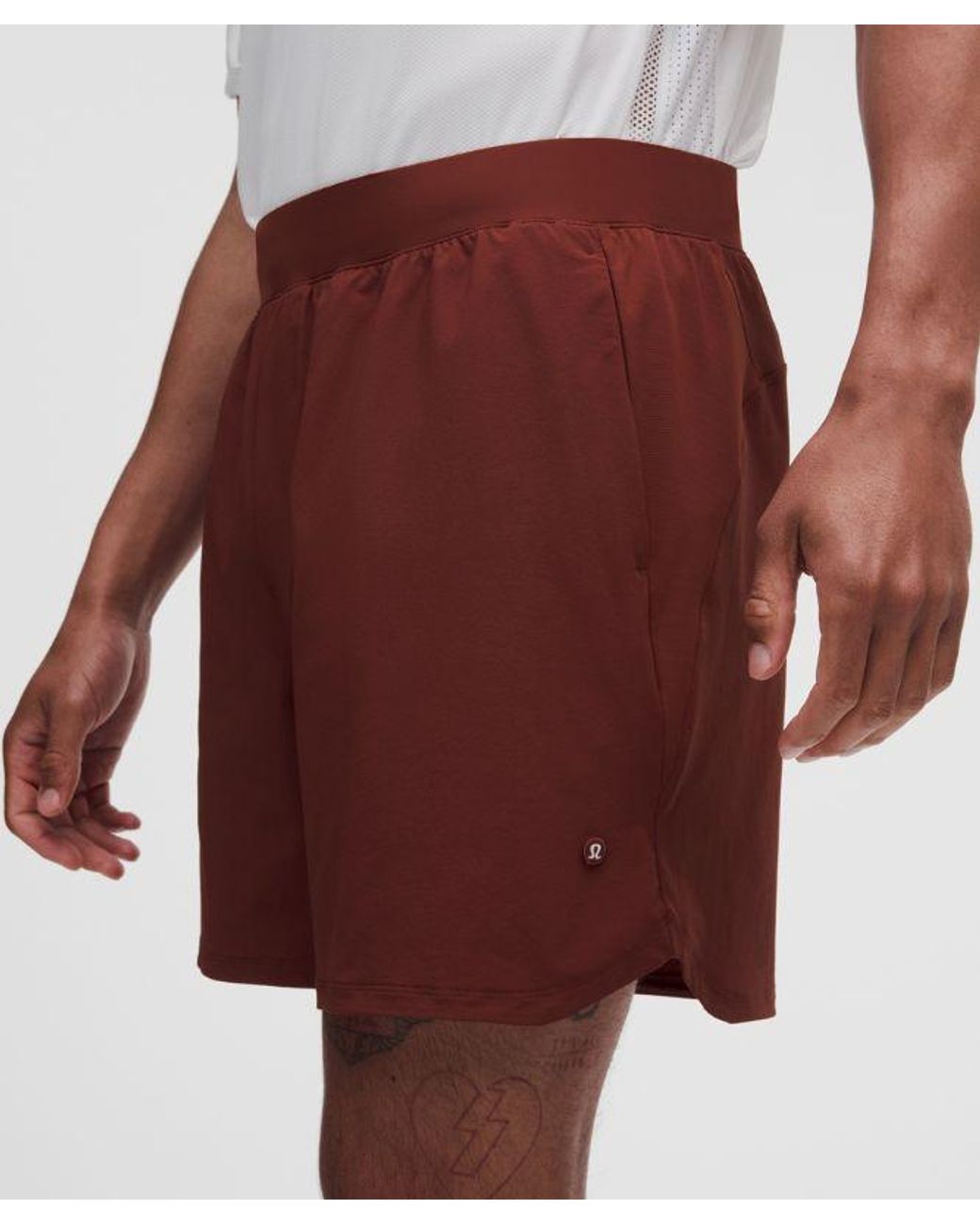 lululemon athletica Multicolor – Textured Swift Tennis Shorts – 7" – /Burgundy – Size Large for men