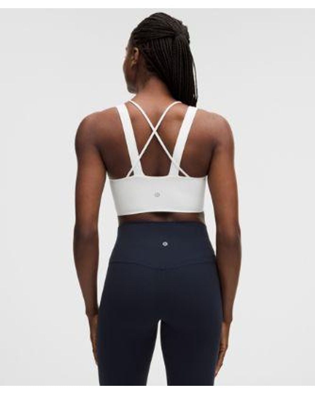 lululemon athletica Blue – Like A Cloud Longline Sports Bra Light Support, D/Dd Cup – – Size 14