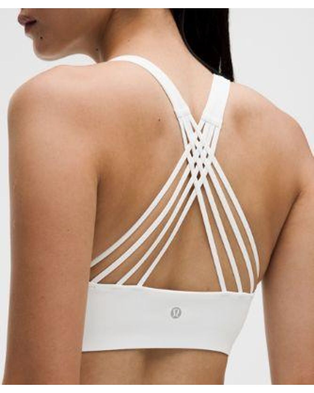 lululemon athletica White Flexyflex Strappy Yoga Bra