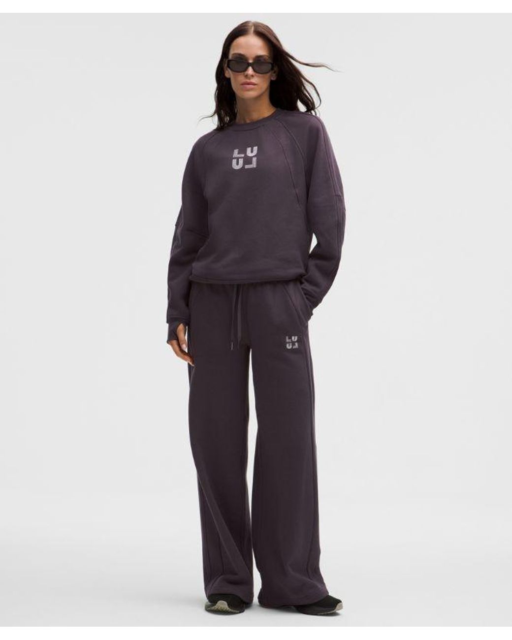 lululemon athletica Blue – Scuba Oversized Hip-Length Pullover Hoodie Jewelled – – Size 6