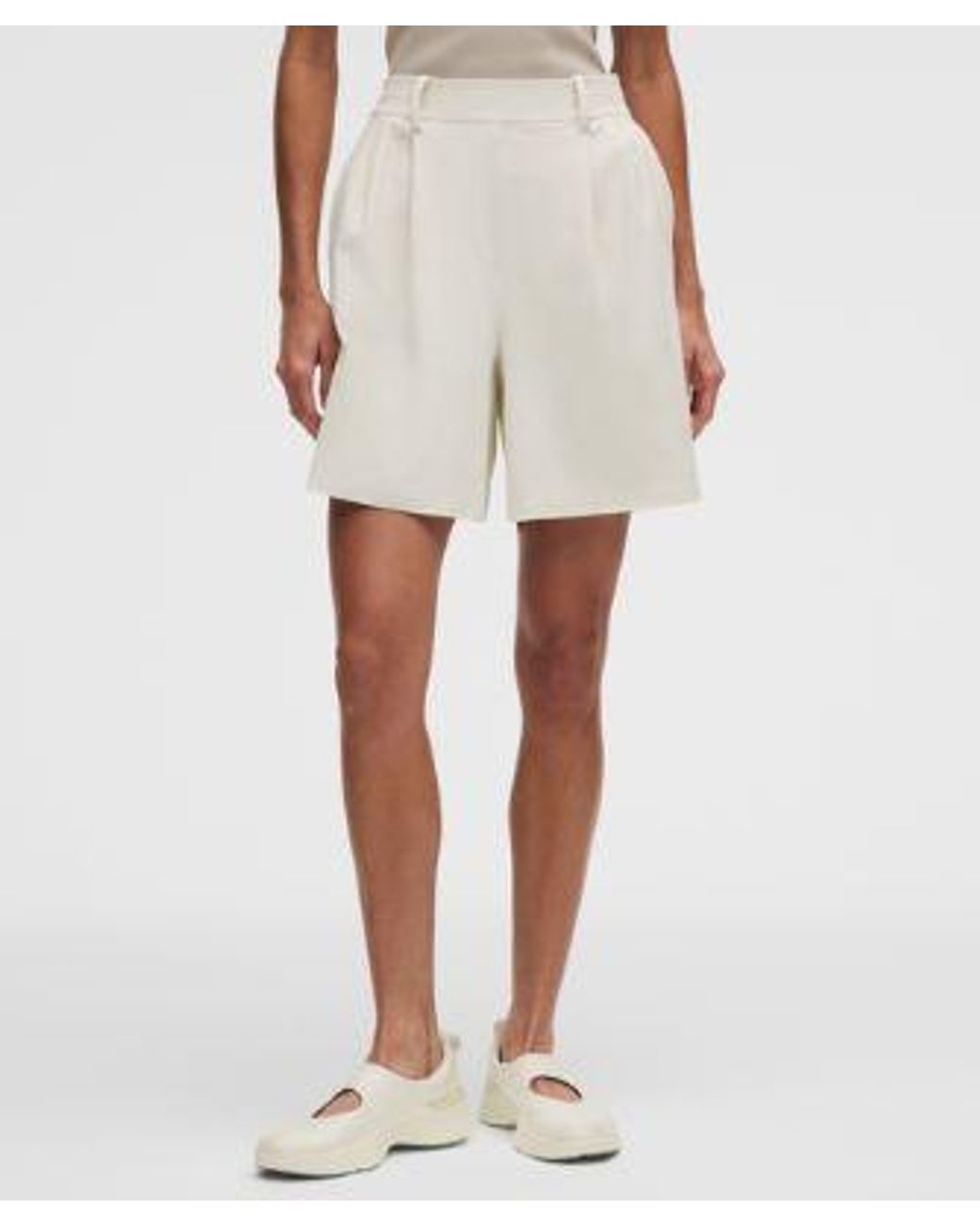 lululemon athletica Natural Daydrift Pleated High-Rise Short 7"