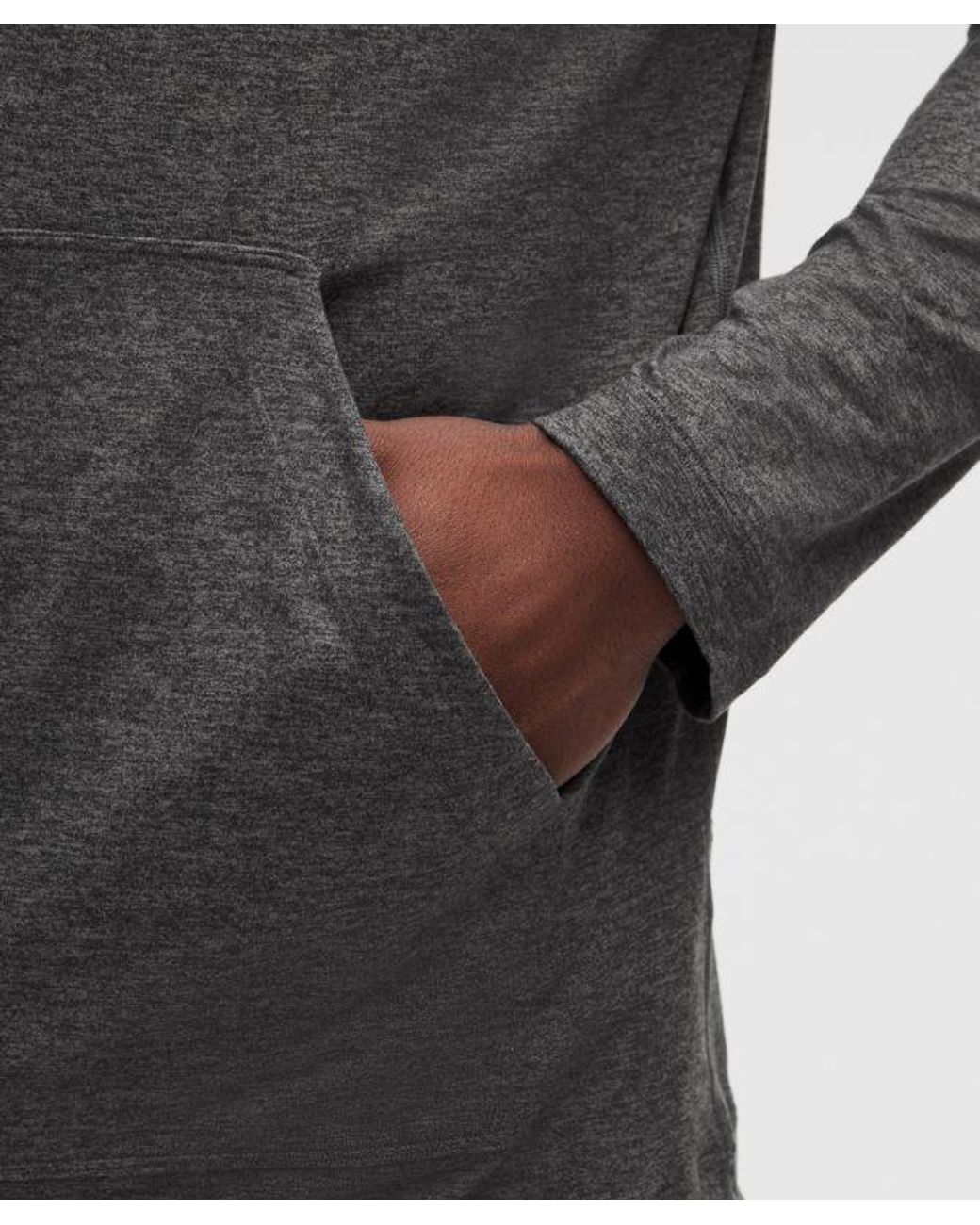 lululemon athletica Gray Soft Jersey Pullover Hoodie for men