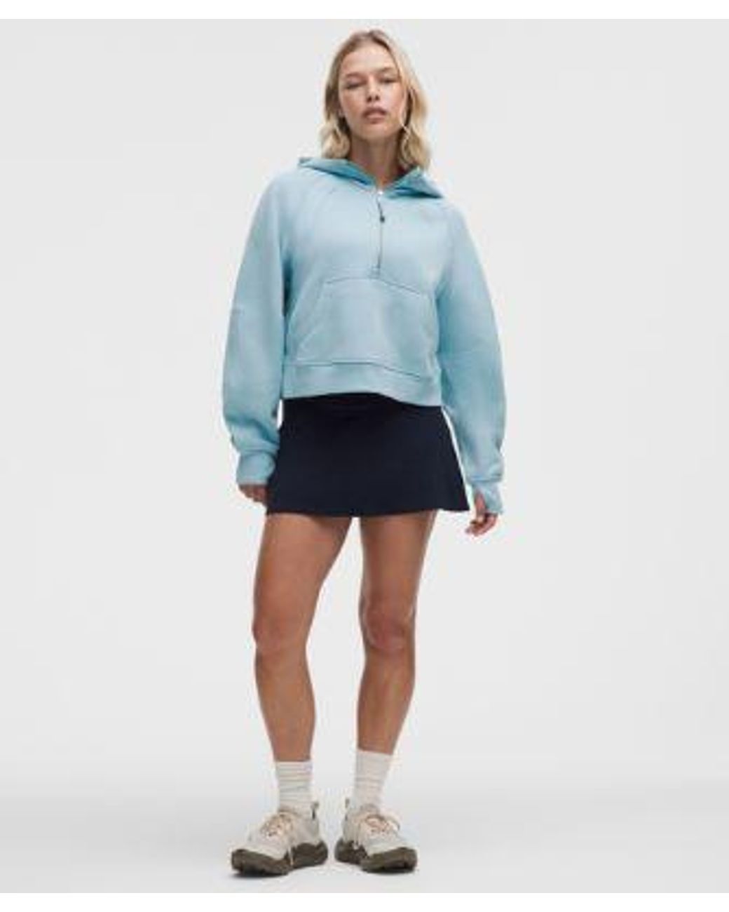 lululemon athletica Blue – Scuba Oversized Half-Zip Hoodie – – Size 6