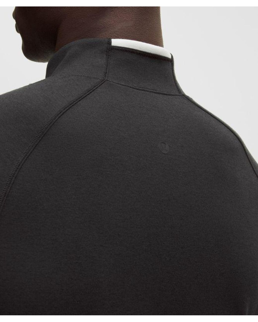 lululemon athletica Black – Merino Half-Zip Base Layer – Wool-Blend – – for men