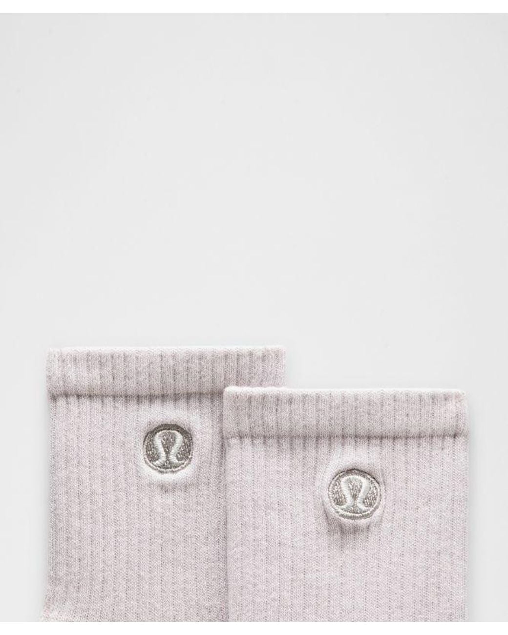 lululemon athletica White – Daily Essential Quarter Socks – – Size Large