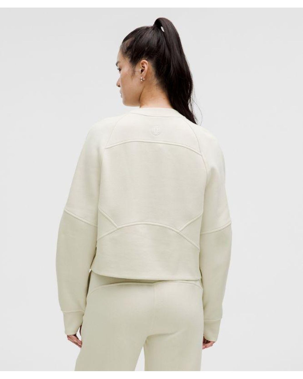 lululemon athletica White Scuba Oversized Pullover