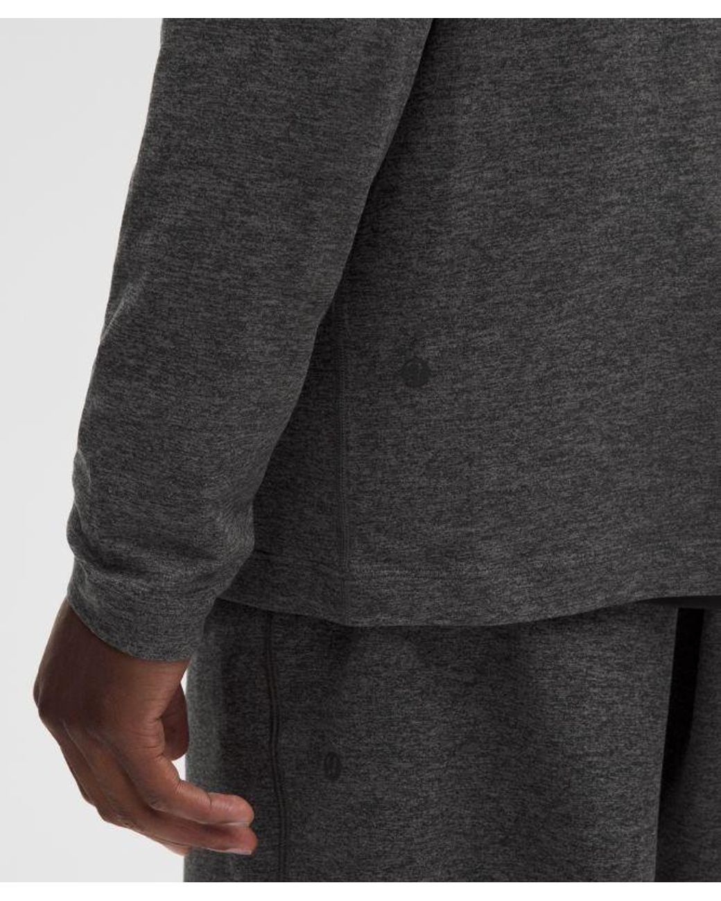 lululemon athletica Gray Soft Jersey Pullover Hoodie for men