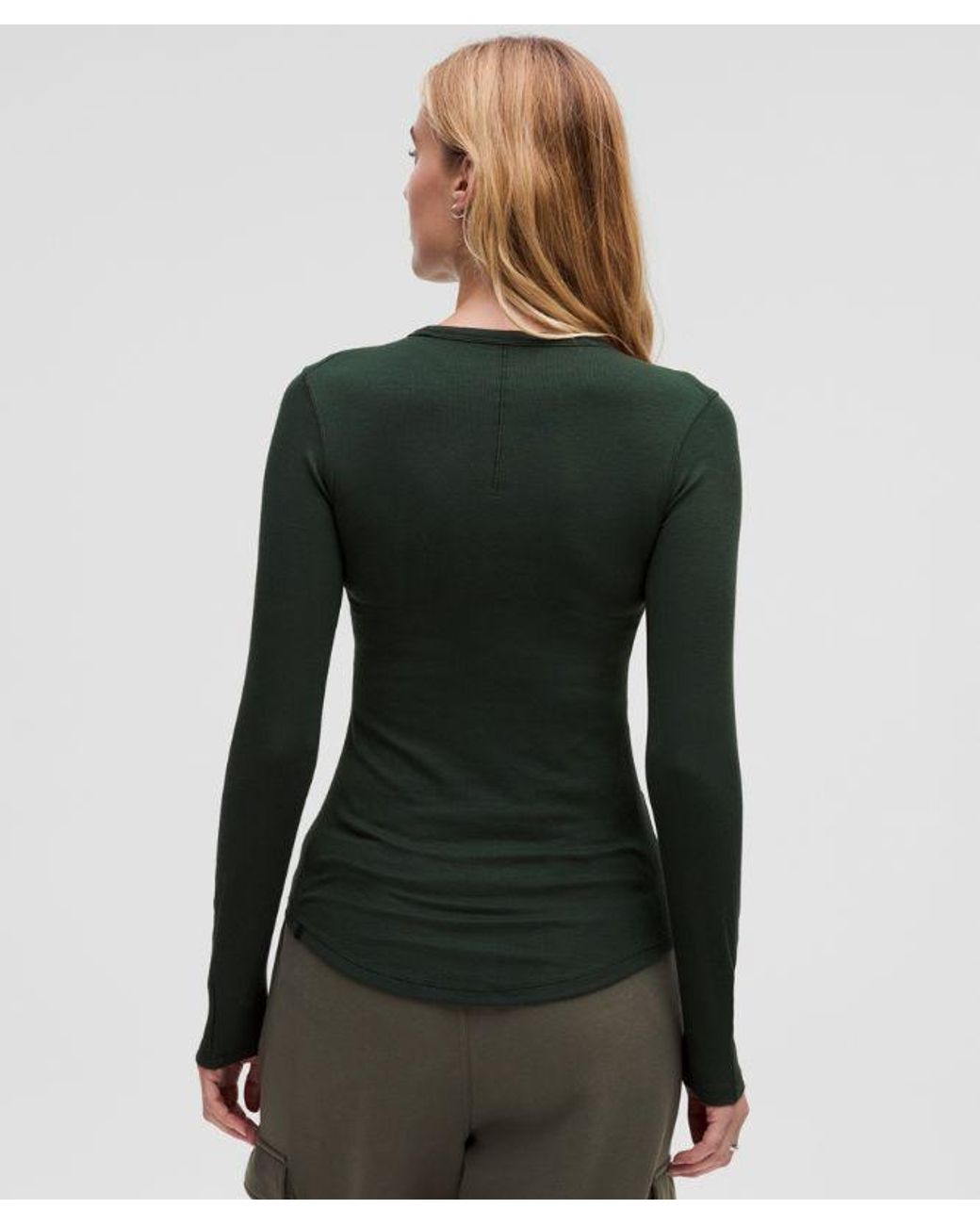 lululemon athletica Green Hold Tight Long-Sleeve Shirt