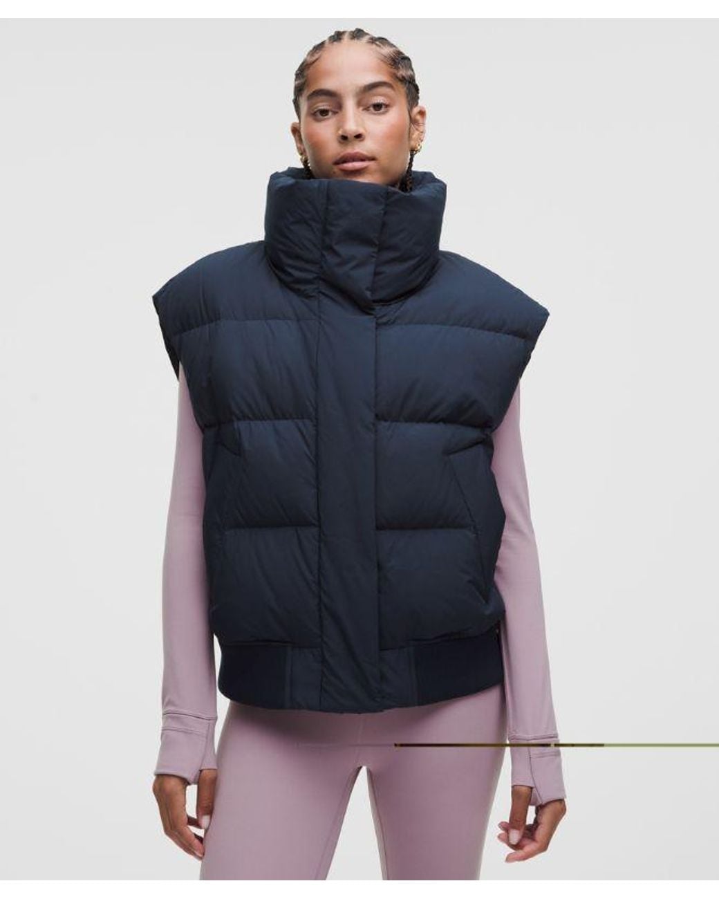 lululemon athletica Blue – Wunder Puff Bomber Vest – – Size Large