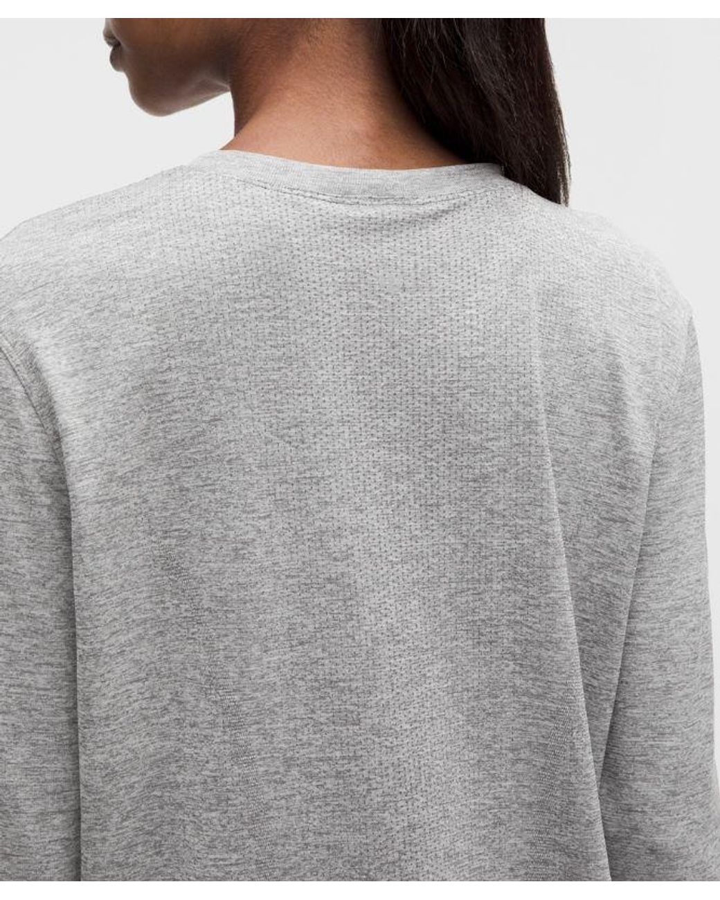 lululemon athletica Gray – Swiftly Relaxed Long-Sleeve Shirt Hip Length – – Size 4