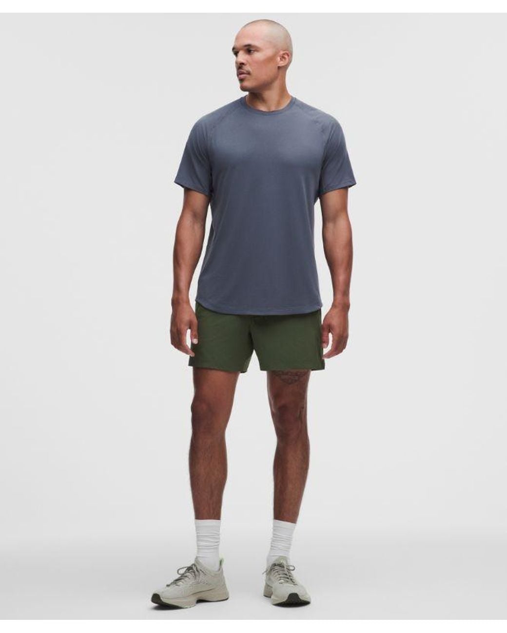 lululemon athletica Blue License To Train Short-Sleeve Shirt for men