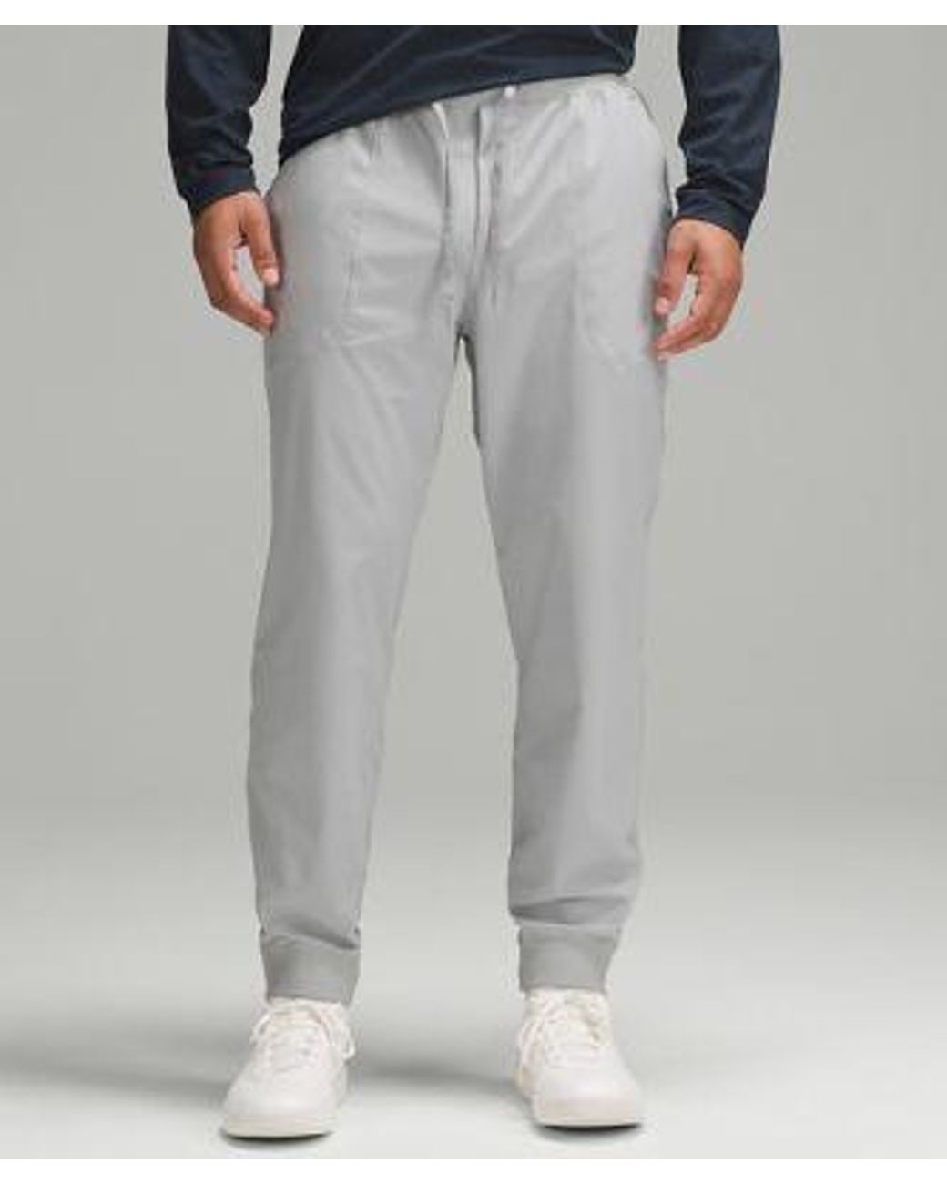 lululemon athletica Gray Abc Joggers Shorter - Color Silver/grey - Size L for men