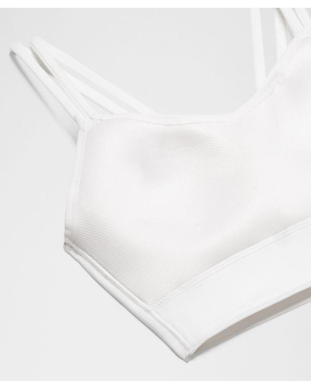 lululemon athletica White – Like A Cloud Longline Sports Bra Light Support, B/C Cup – – Size 14