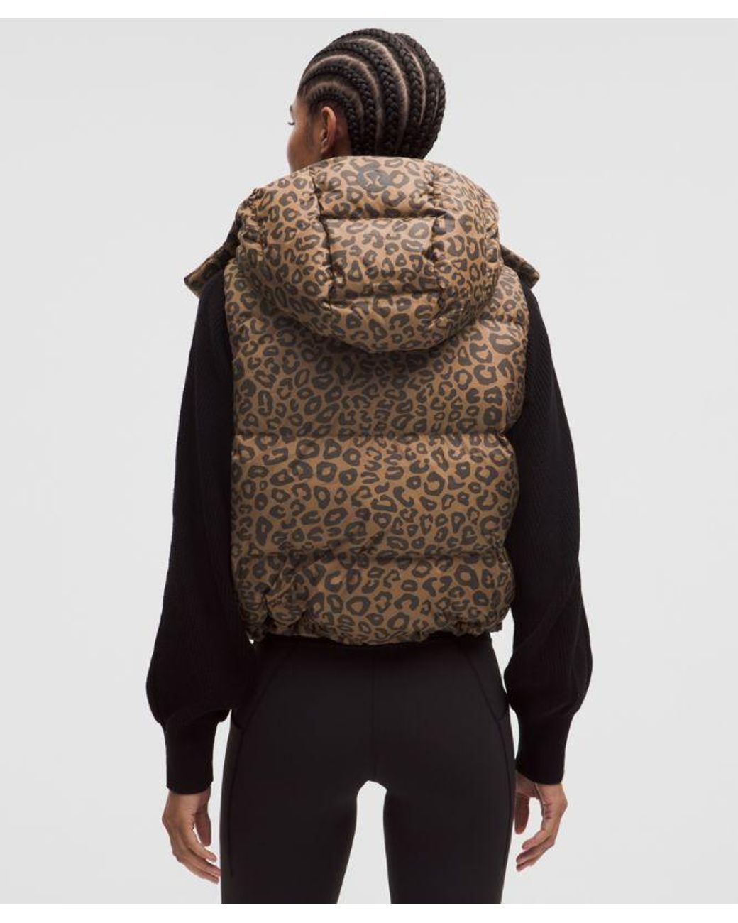 lululemon athletica Brown Wunder Puff 600-Down-Fill Cropped Vest