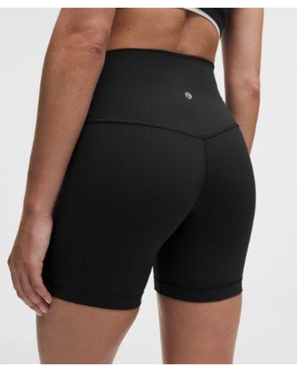 lululemon athletica Black Align No Line High-Rise Short 6"