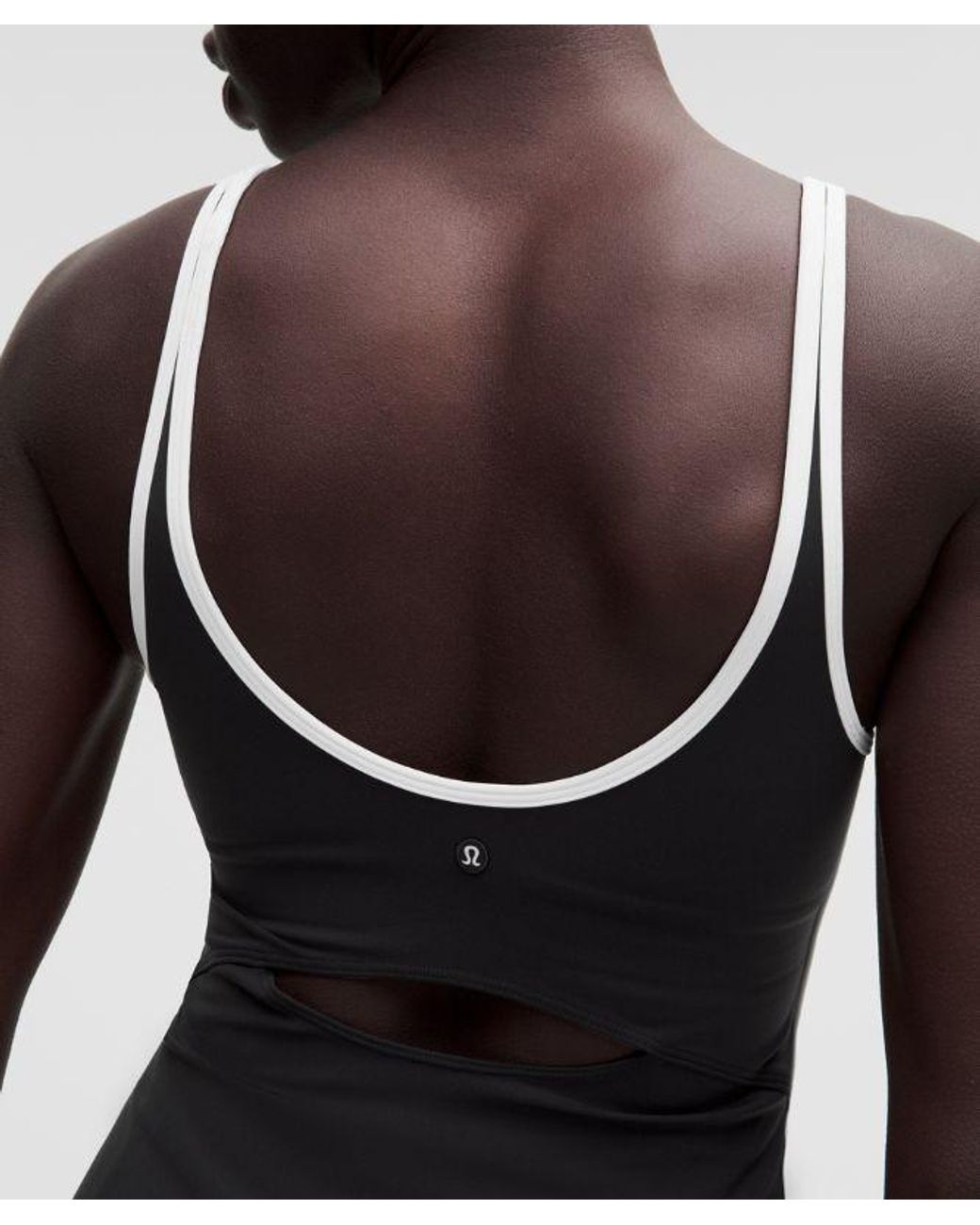 lululemon athletica Black Scoop-Neck Cutout Tennis Dress