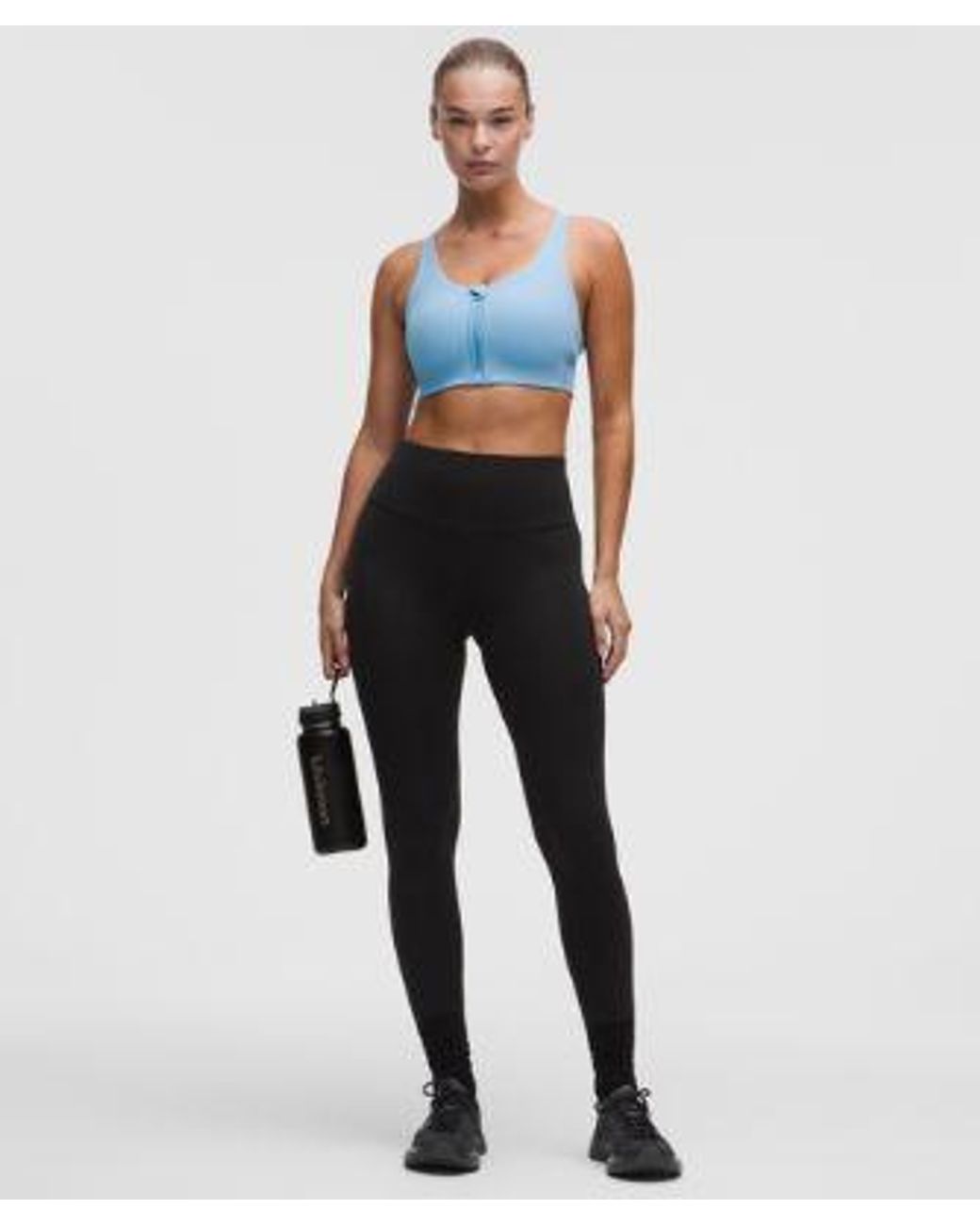 lululemon athletica Blue – Energy Zip-Front Sports Bra High-Support, B–G Cups – – Size 6