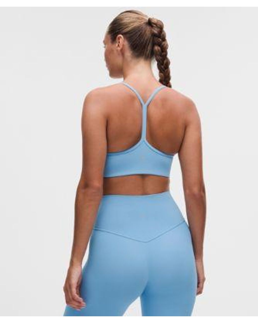 lululemon athletica Blue – Flow Y Sports Bra Light Support, C/D Cup Design – –