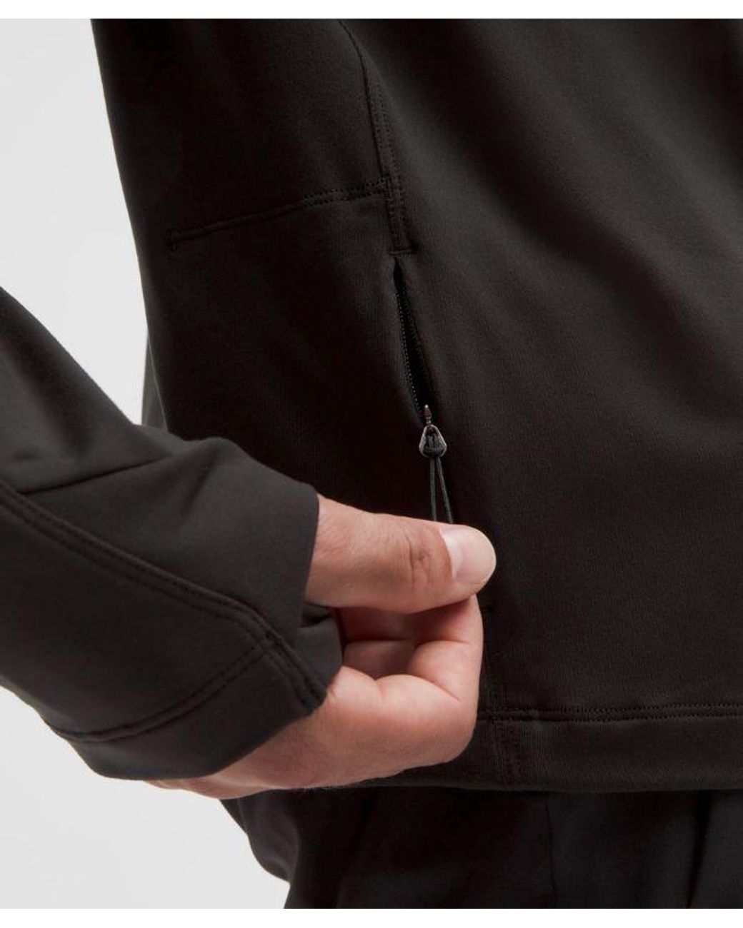 lululemon athletica Black – Rulu Crewneck Long-Sleeve Shirt – – Size Large for men