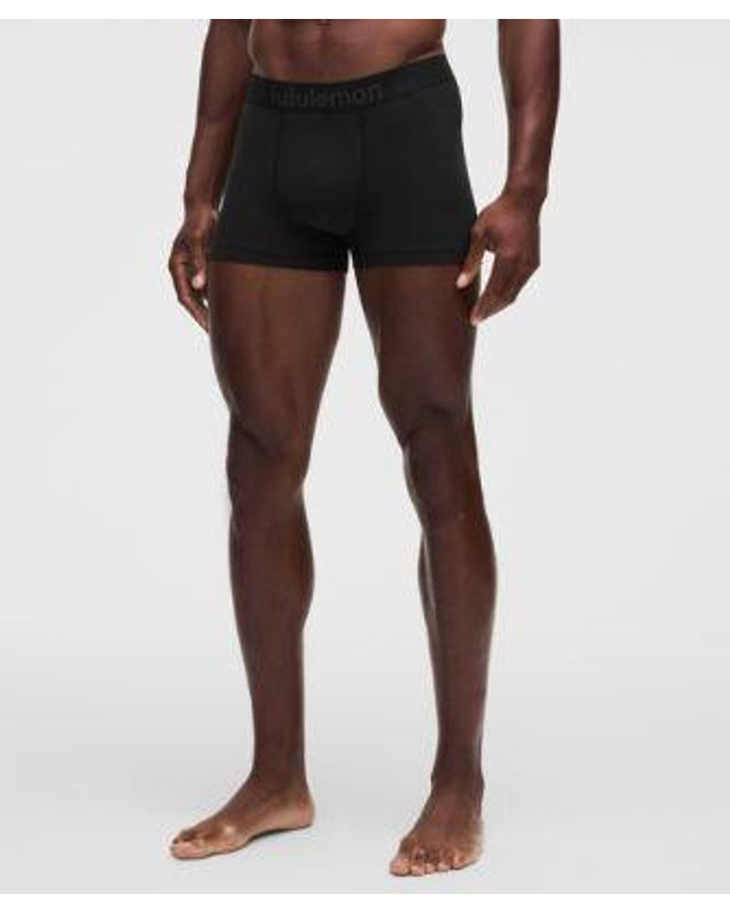 lululemon athletica Black Soft Stretch Active Boxer Brief 3" for men