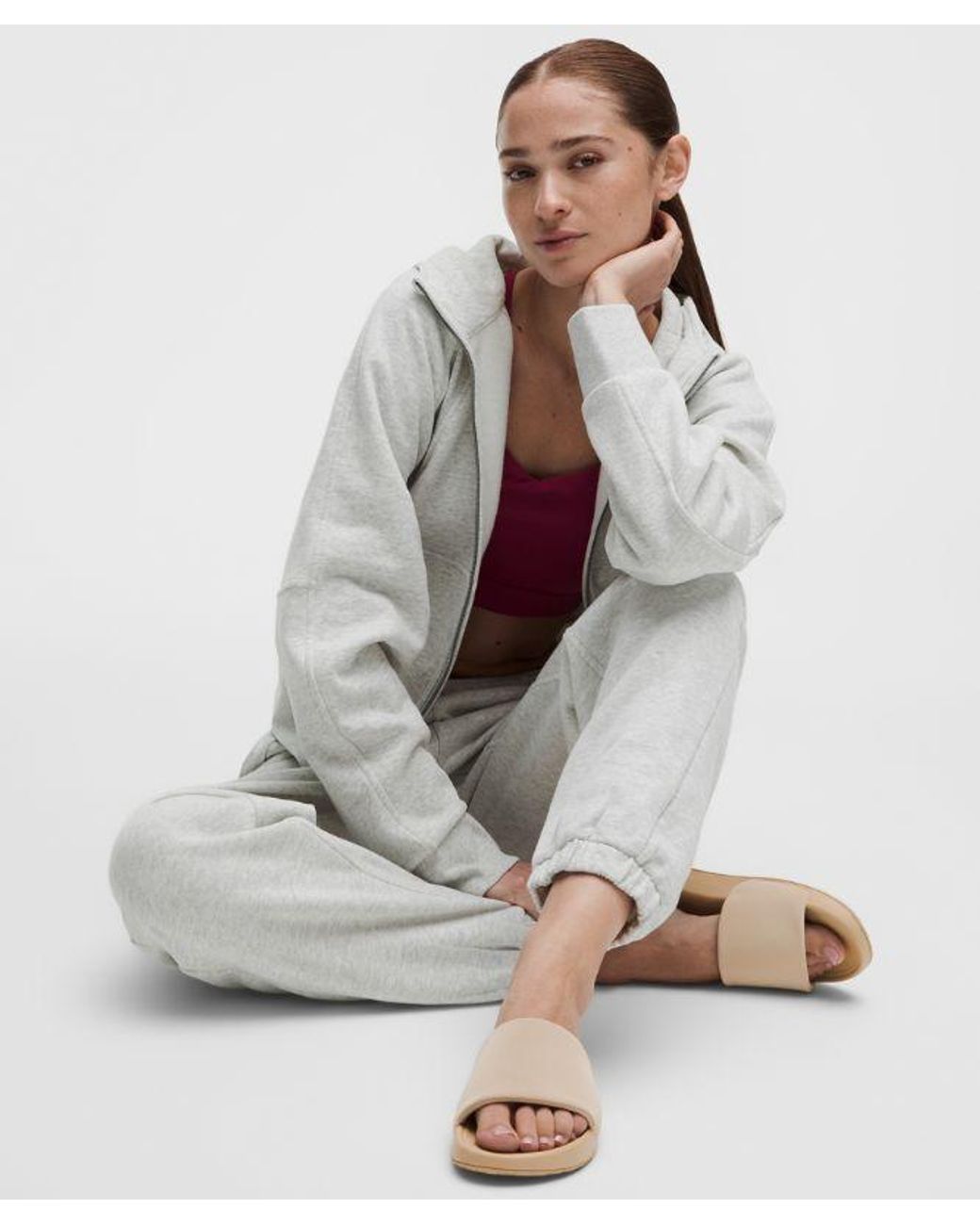 lululemon athletica Natural – Restfeel Slides – Size 14
