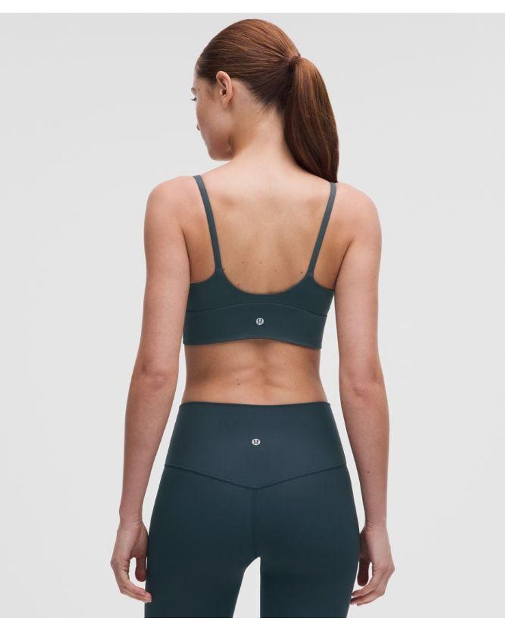 lululemon athletica Blue Focuser Scoop-Neck Bra Nulu