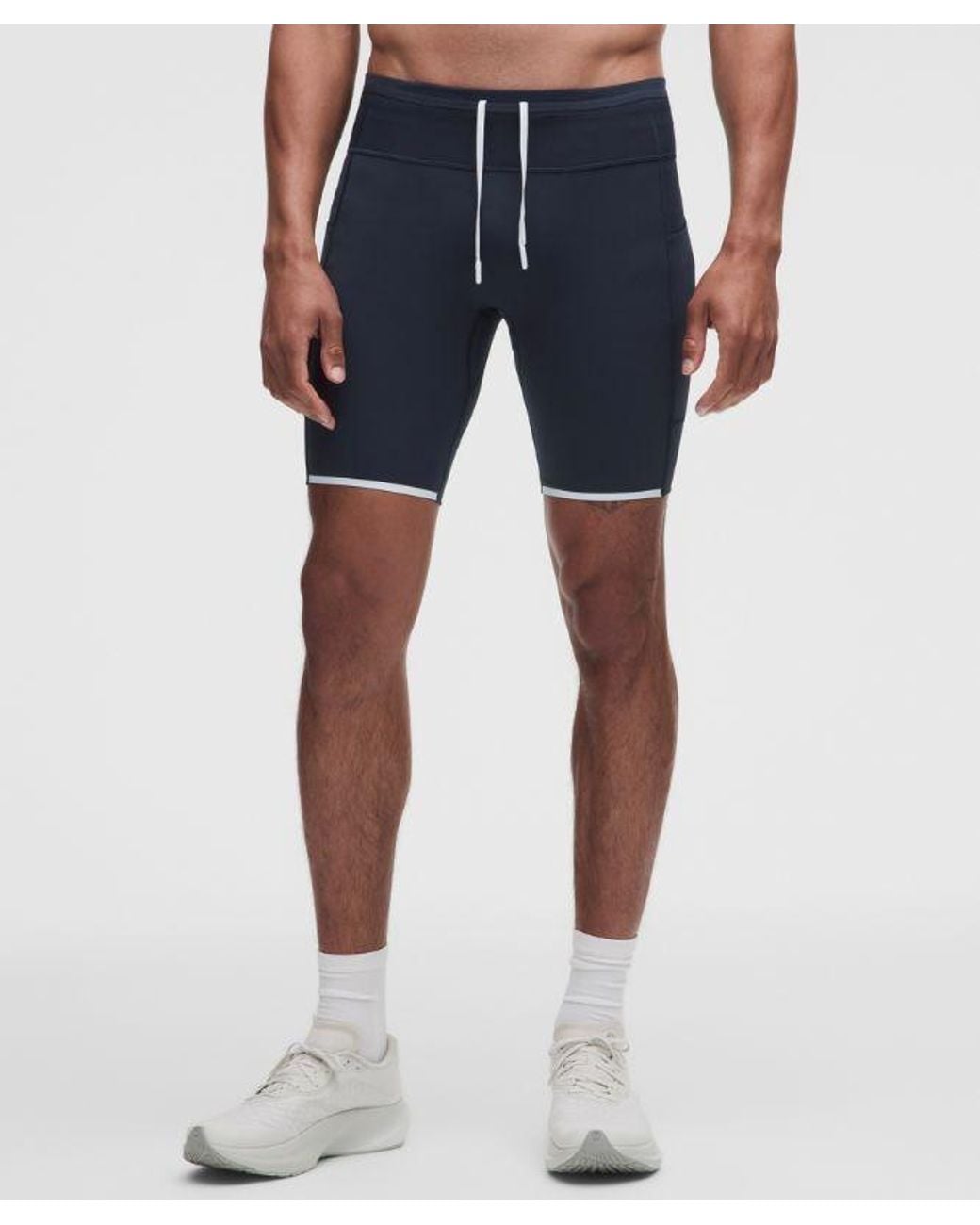 lululemon athletica Blue – Nulux Running Half Tight Shorts – 8" – – Size 6 for men