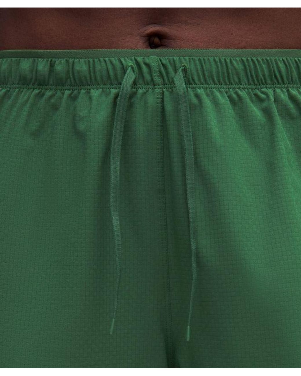lululemon athletica Green – Textured High-Rise Running Shorts – 2.5" – – Size Large
