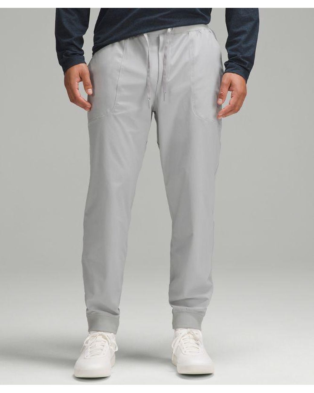lululemon athletica Gray Abc Joggers Shorter - Color Silver/grey - Size L for men