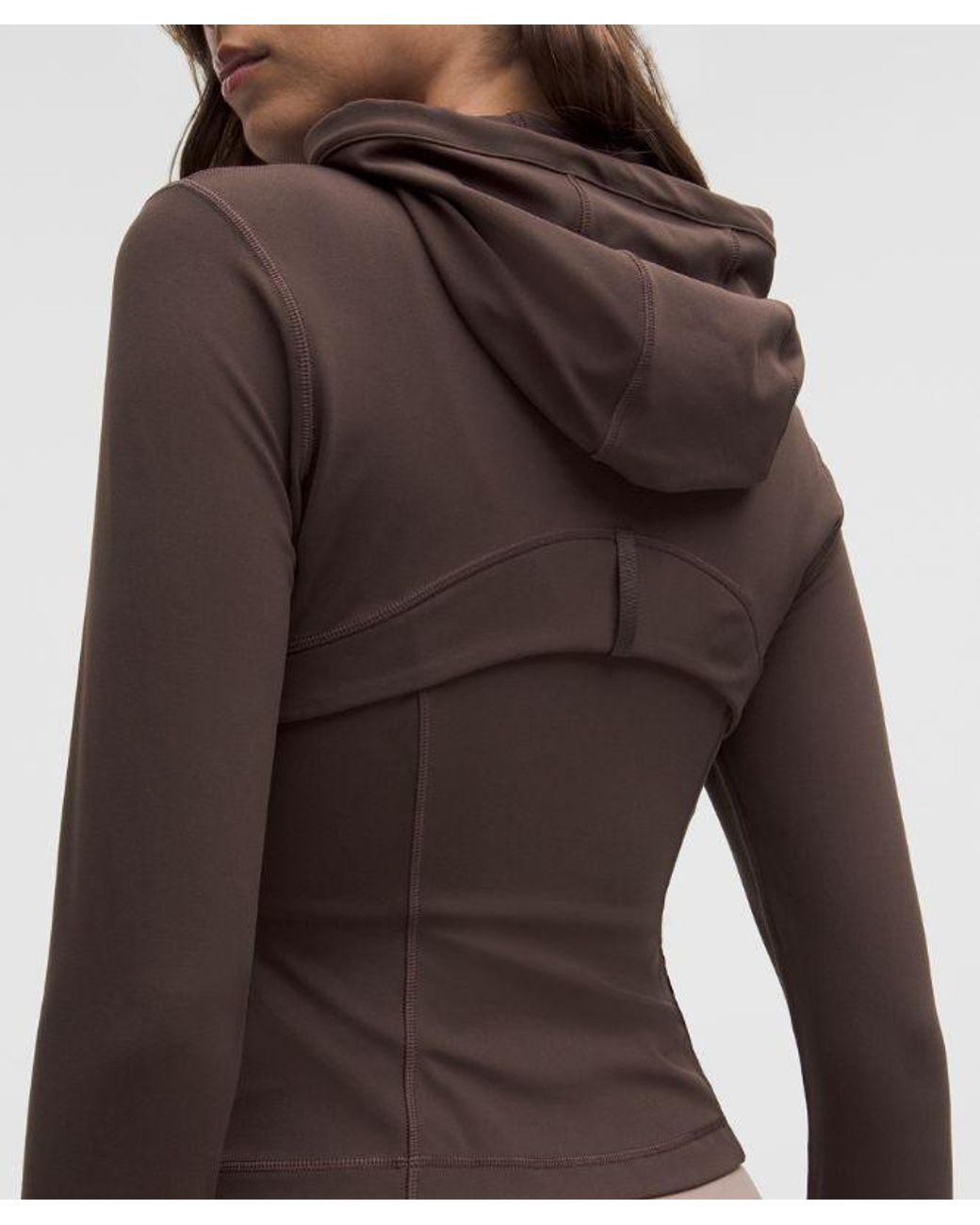 lululemon athletica Brown – Define Cropped Hooded Jacket Nulu – – Size 10
