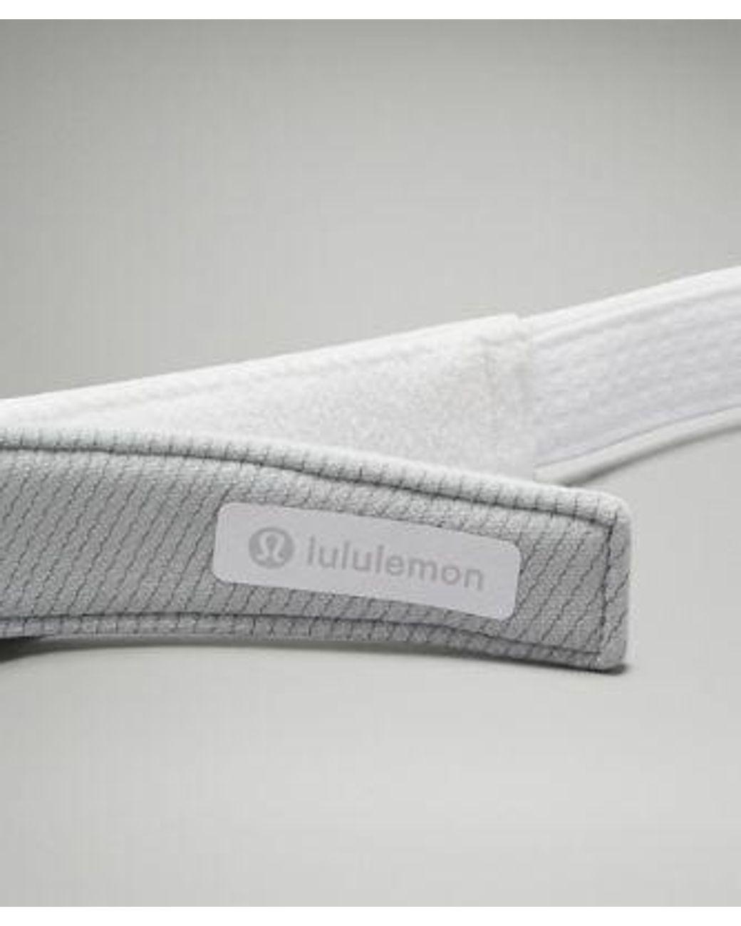 lululemon athletica Removable Sweatband All-sport Visor Hat Wordmark - Color White/black - Size L/xl