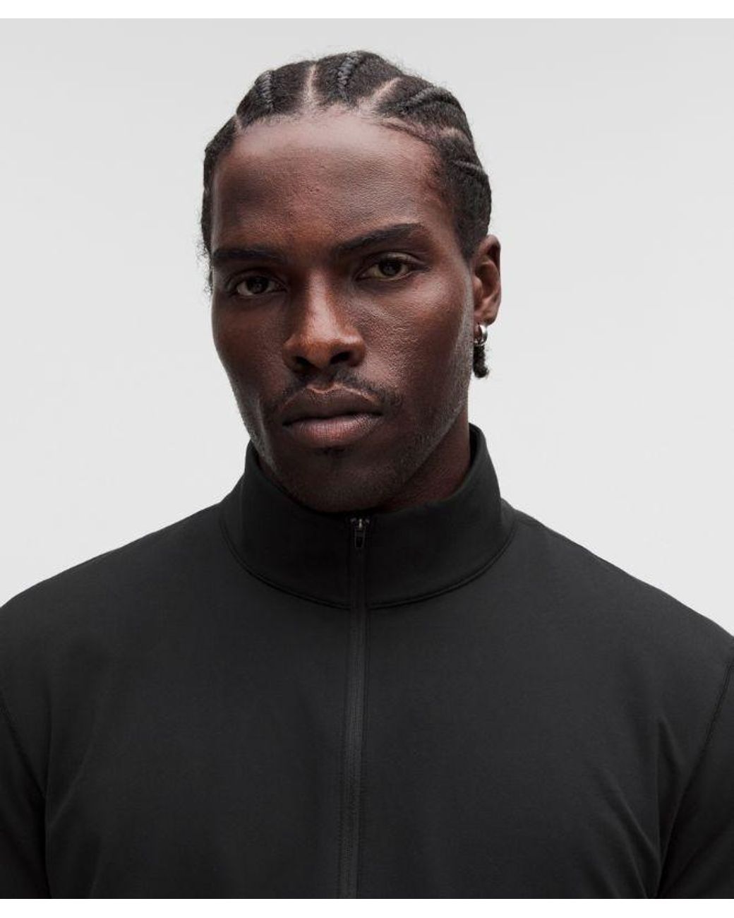 lululemon athletica Black – Soft Jersey Half Zip Long-Sleeve Top – – Size Large for men