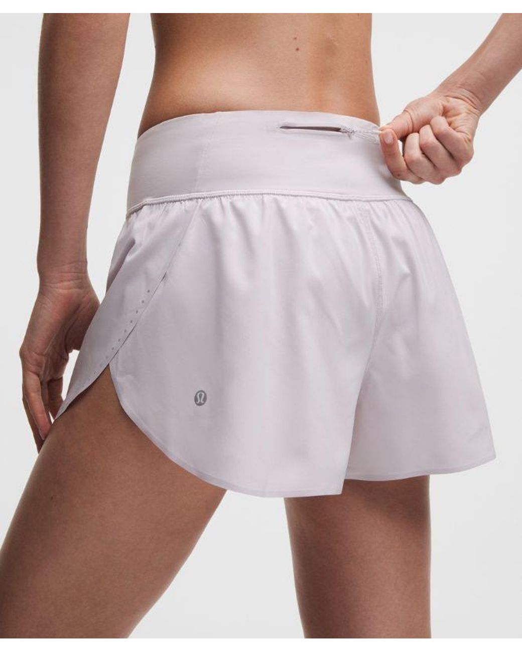 lululemon athletica Blue – Fast And Free Mid-Rise Split Shorts Design – 3" – – Size Large