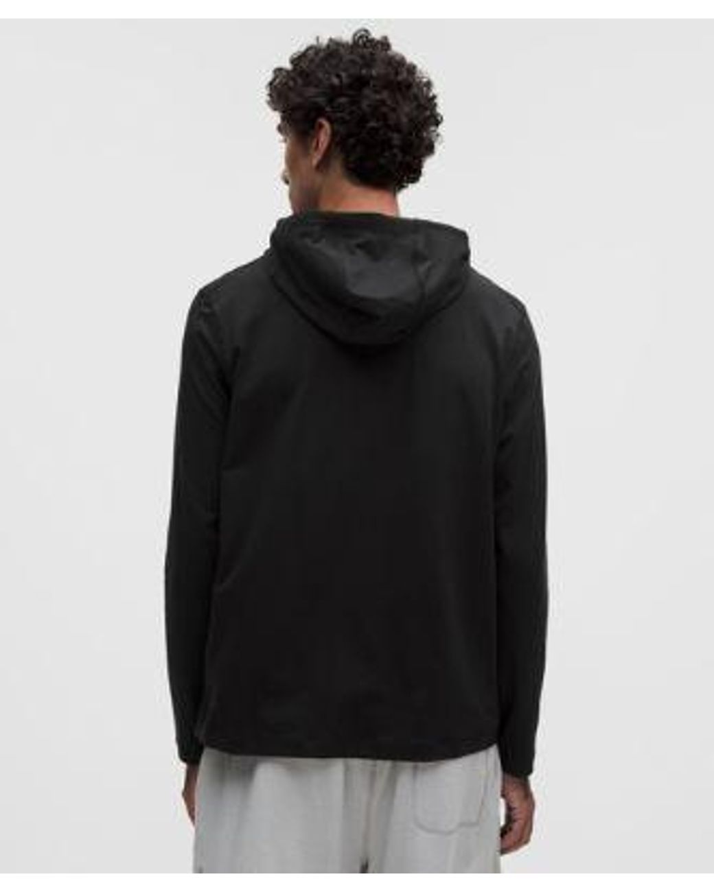 lululemon athletica Gray Soft Jersey Pullover Hoodie for men