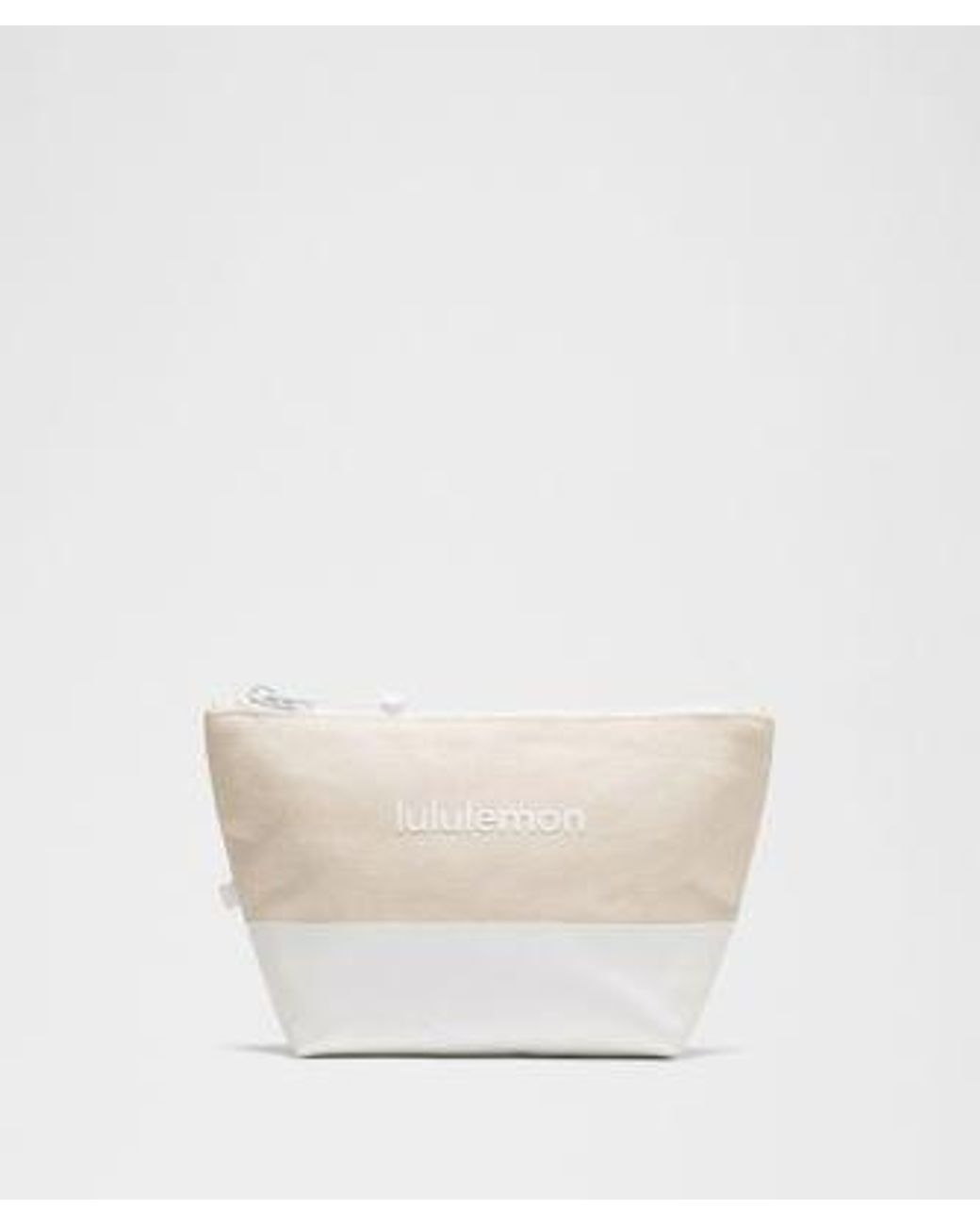 lululemon athletica White – Canvas Pouch Bag Mini Wordmark –