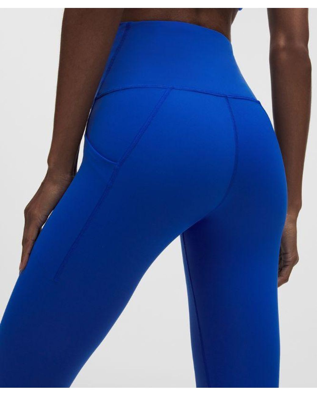 lululemon athletica Blue – Wunder Train High-Rise Tight Leggings With Pockets – 25" – – Size 4