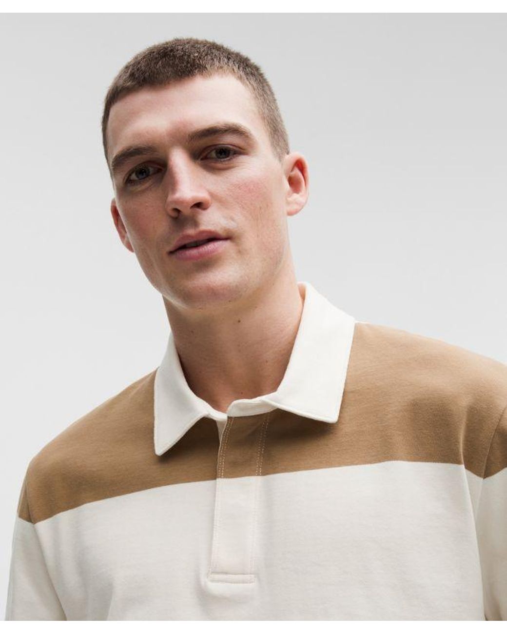 lululemon athletica Natural Long-Sleeve Cotton Rugby Shirt for men