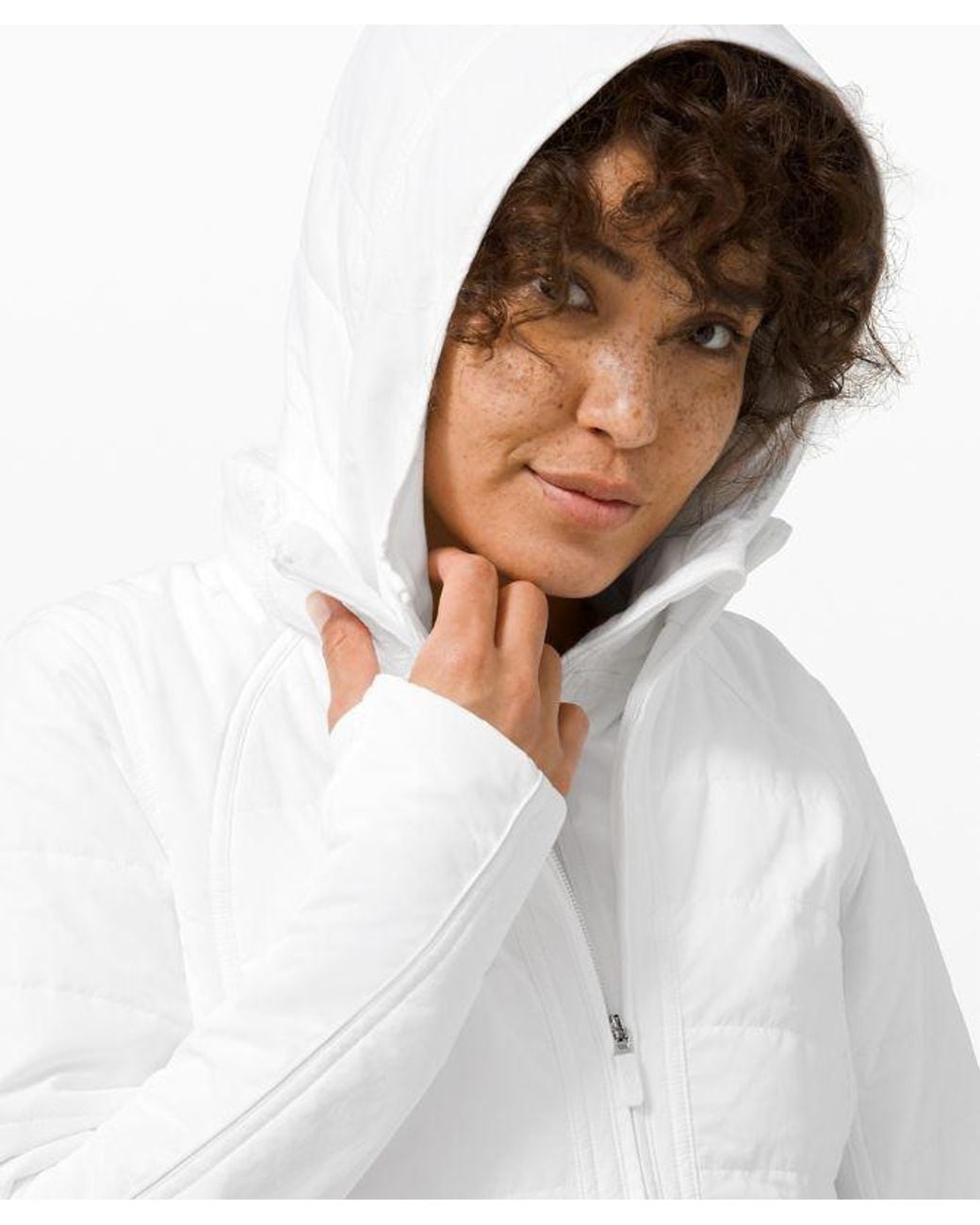 lululemon athletica White Another Mile Jacket